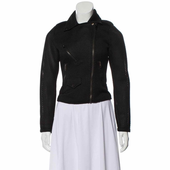 Diesel Moto Quilted Lined Polyester Collared Black Biker Jacket - Picture 2 of 16